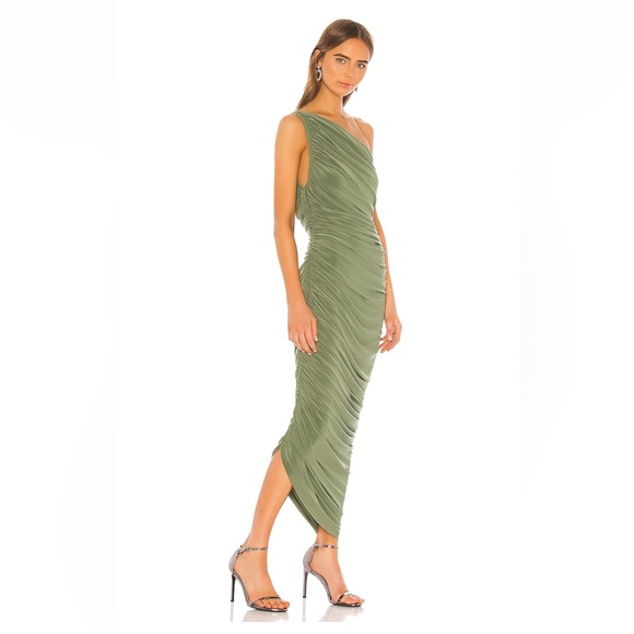 Norma Kamali Diana Gown - Celadon - Picture 2 of 7